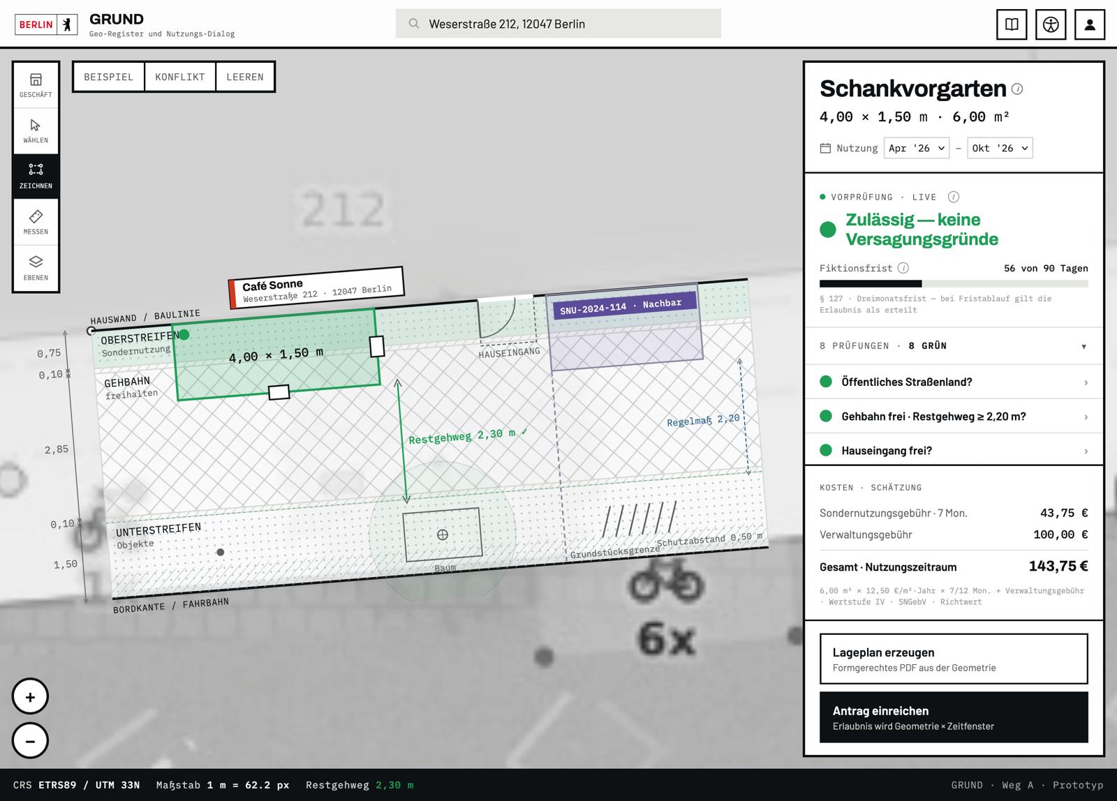 Vorschau der GRUND-Anwendung